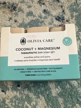 Olivia Care Calm Bar Soap, Natural, 3 Bars, 5 oz each Stress Reducing Vegan